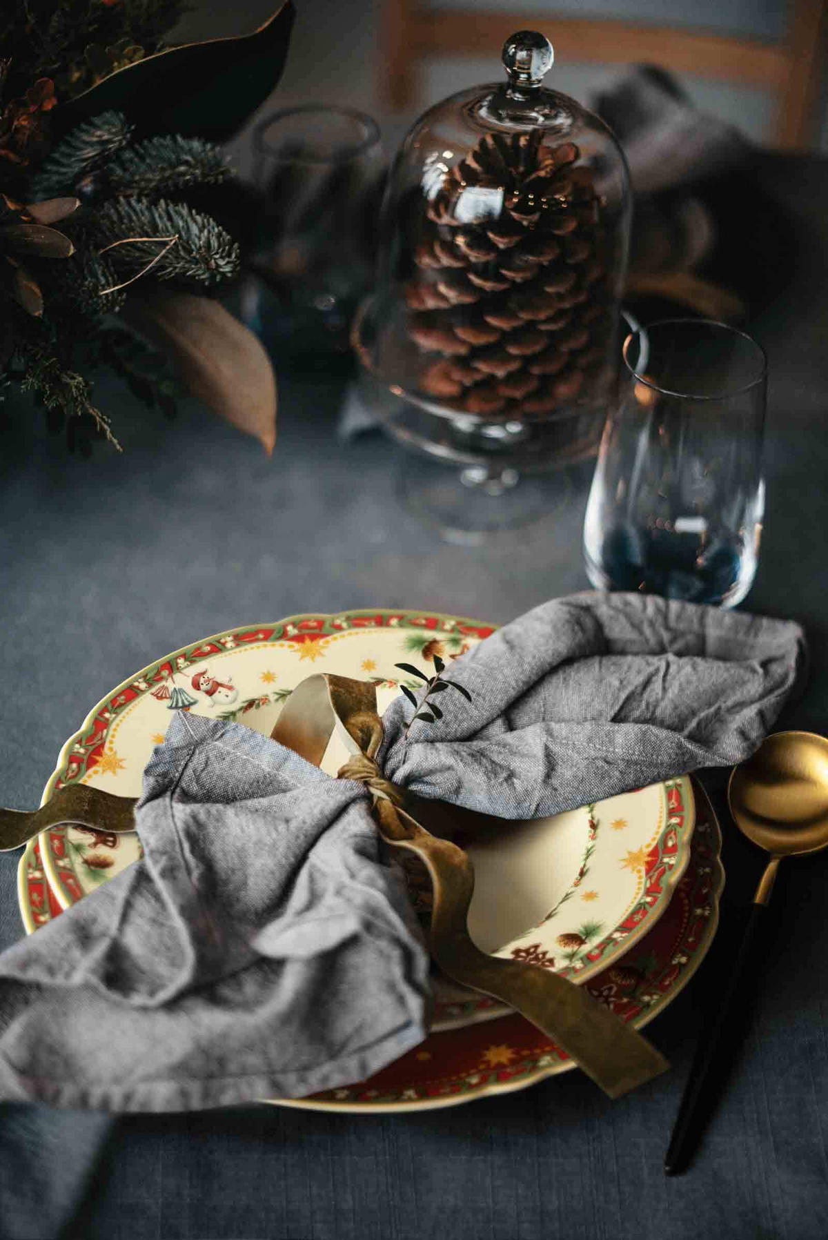 SUPPENTELLER Marieluise Weihnachtsnostalgie creme ø 23 cm 6er Set - Creme, Keramik (23.2cm) - Seltmann Weiden