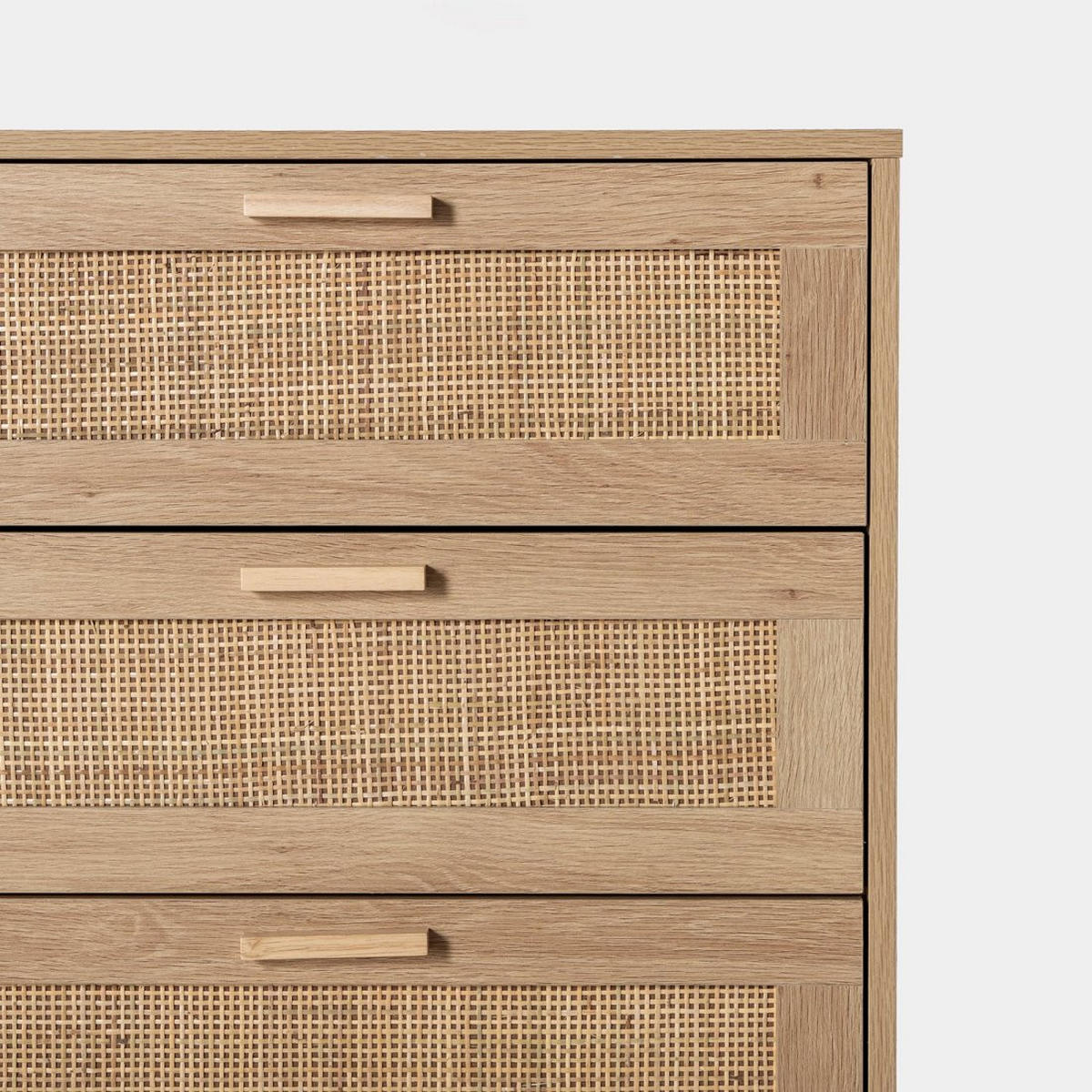 SCHUBLADENSCHRANK Tahiti Natürlich 60 cm x 119 cm - Naturfarben, Holzwerkstoff (60/119/39cm) - Klast Home