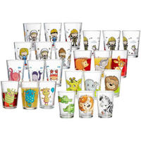 KINDERGLÄSER Tiere & Berufe bunt 205 ml 24er Set - Multicolor, Glas (0.205L) - Ritzenhoff Breker
