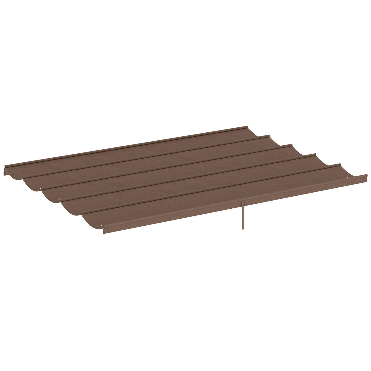 ERSATZDACH für 4 x 3 m Pergola, einziehbar, mit Regenabflusslöchern, wetterfest, Polyester, 350 x 260 cm Kaffee - Cappuccino, Textil (350/6/260cm)