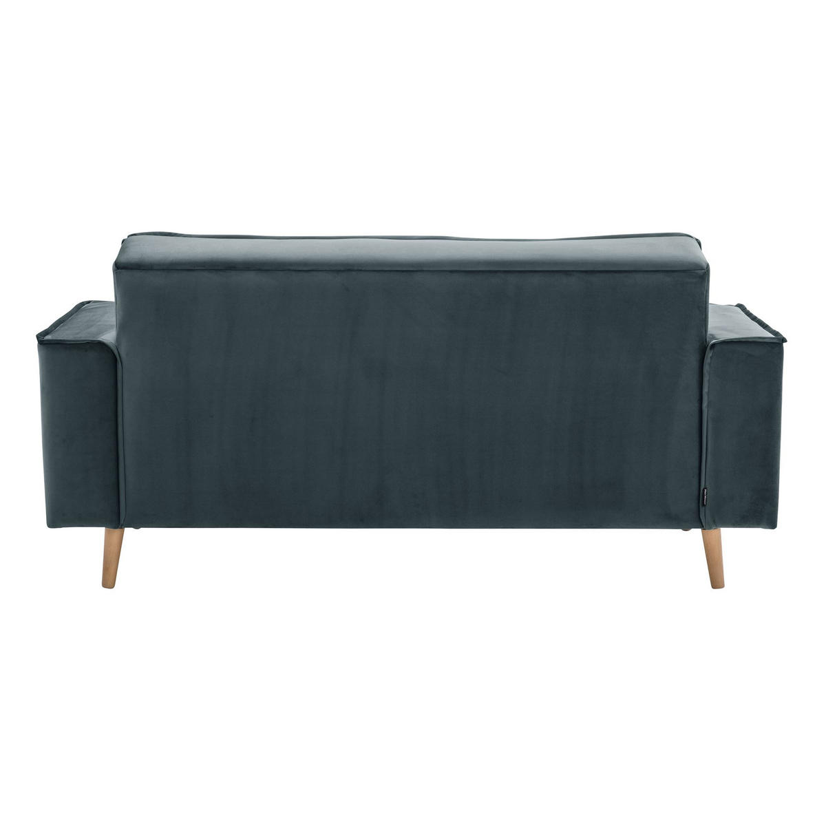 SOFA 2-Sitzer Kavindra Samtvelours azur - Aubergine, Kunststoff (180/84/78cm) - 58aufmkessel
