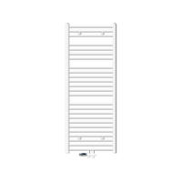 BADHEIZKÖRPER Sahara 600x1500 mm Weiß gerade mit Ventil Durchgang - Weiß, Metall (60/150/3cm) - LuxeBath