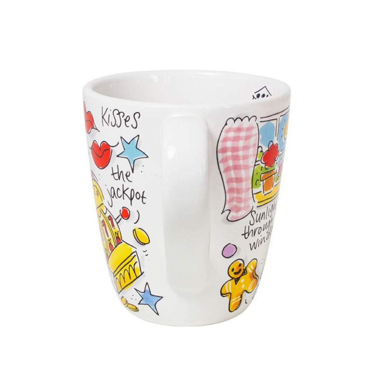 BECHER Würfel Fröhlich in Bunt - 350 ml - Multicolor, Keramik (0.35L) - Blond Amsterdam