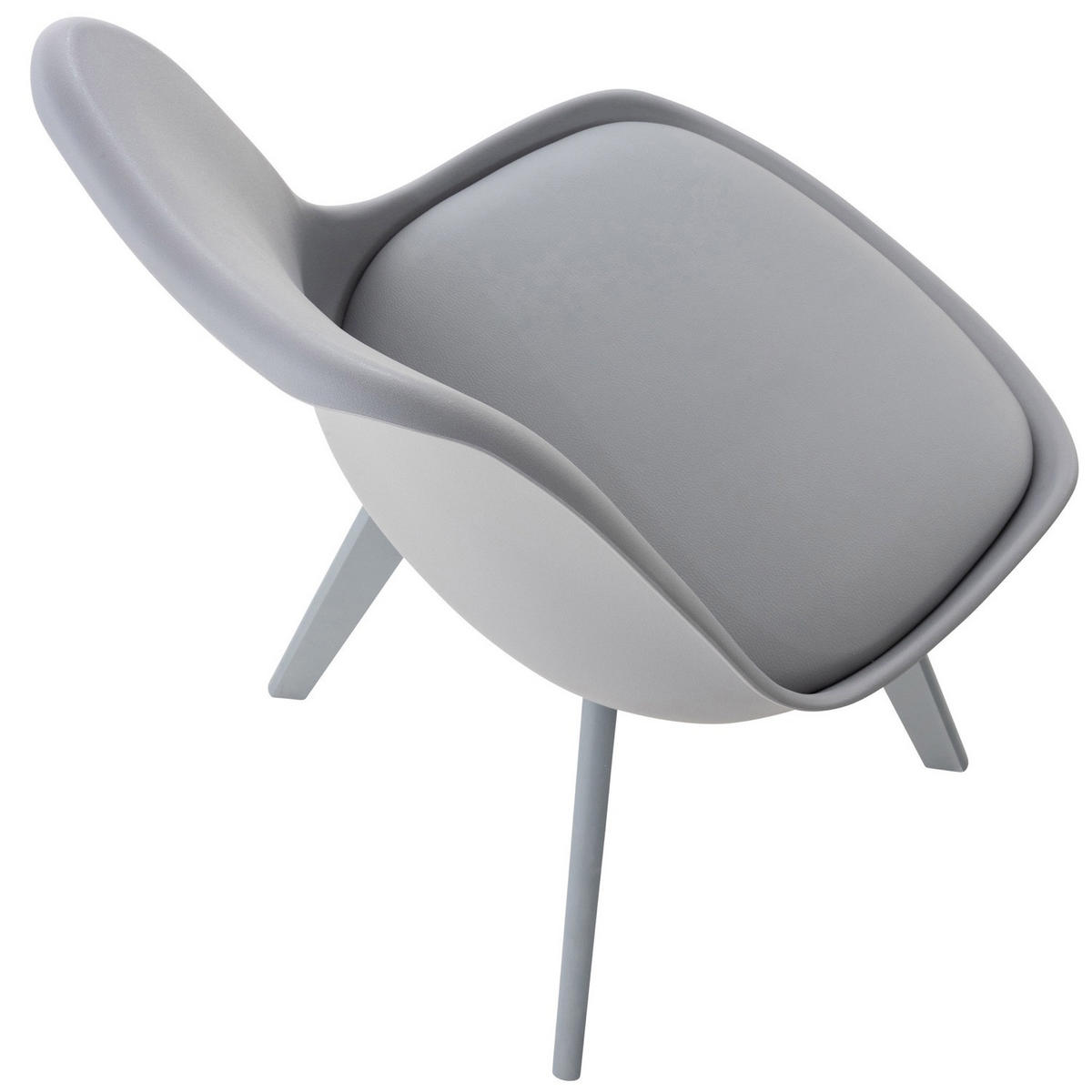 ESSZIMMERSTUHL Lines, grau/grau - Grau, Holz/Textil (49/83/50cm) - TPFLiving