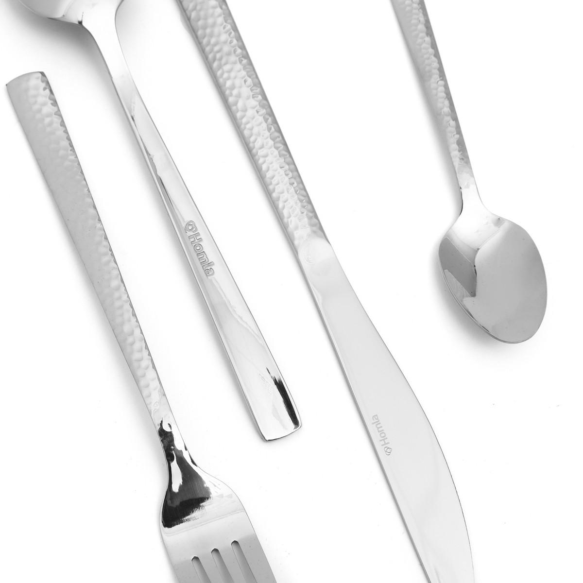 BESTECKSET Martello Silber 24-tlg. - Silberfarben, Metall - Homla