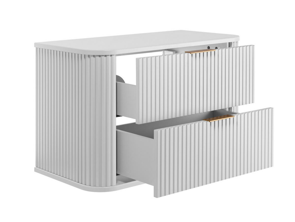 WASCHBECKUNTERSCHRANK Weiß matt 80/51/41cm - Weiß, Holzwerkstoff (80.4/51.7/41.5cm) - Rodan