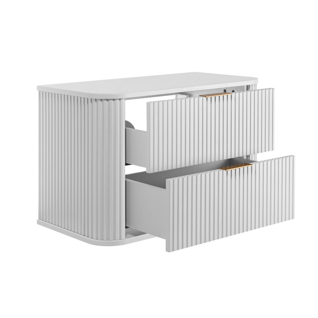 Thumbnail - 3XE Living Badezimmerschrank,, Weiß, Kunststoff, 2 Schubladen, 80.4x51.7x41.5 cm, Badezimmer, Badezimmerschränke, Waschb...