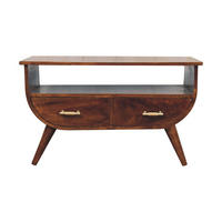 AGRA KLUBSKA MIZICA - hnedá, drevo (80/55/47cm) - Artisan Furniture