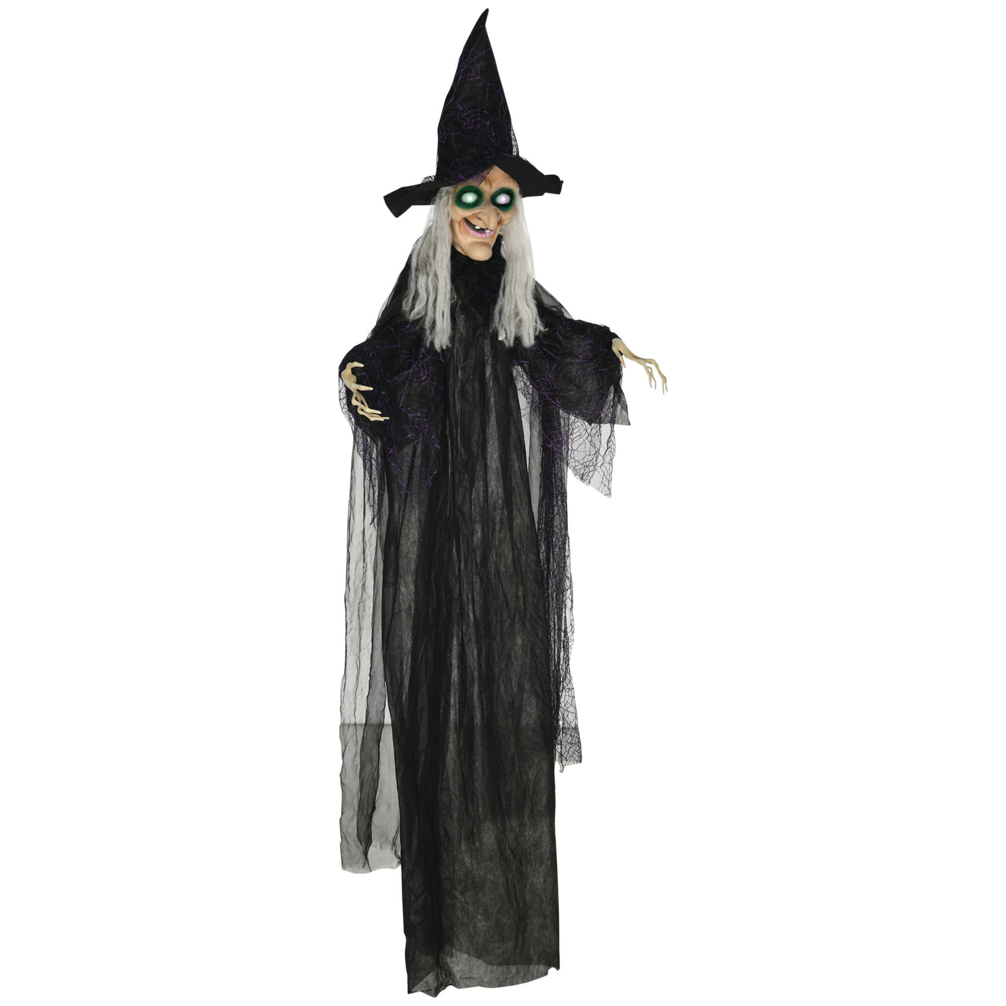HALLOWEEN-DEKORATION Schwarz 130.0/18.0/183.0cm - Schwarz, Textil (18/183/130cm)