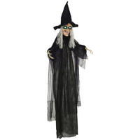 HALLOWEEN-DEKORATION Schwarz 130.0/18.0/183.0cm - Schwarz, Textil (18/183/130cm)