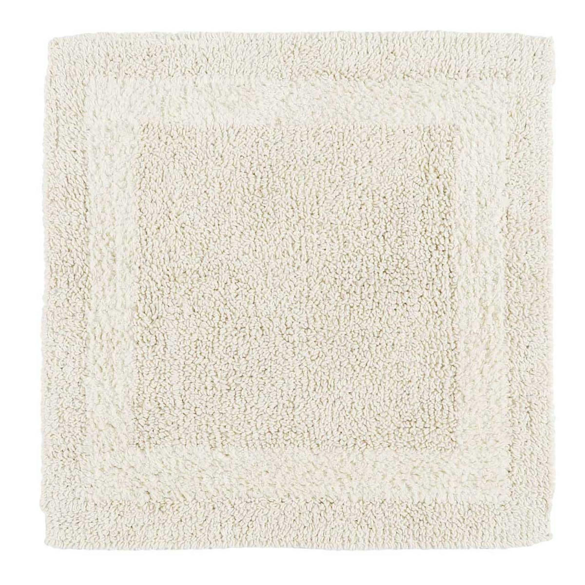 DUSCHVORLEGER 50/50 cm, 100% Baumwolle, wendbar - Creme, Textil (50/50cm) - Homescapes