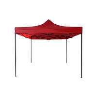 FALTPAVILLON Rot 300/300/310 cm - Rot, Metall (300/310/300cm) - Mobili Rebecca