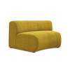 SOFAELEMENT Chenille Stoff Gelb - Currygelb/Gelb, Kunststoff/Textil (147/70/89cm) - Makamii