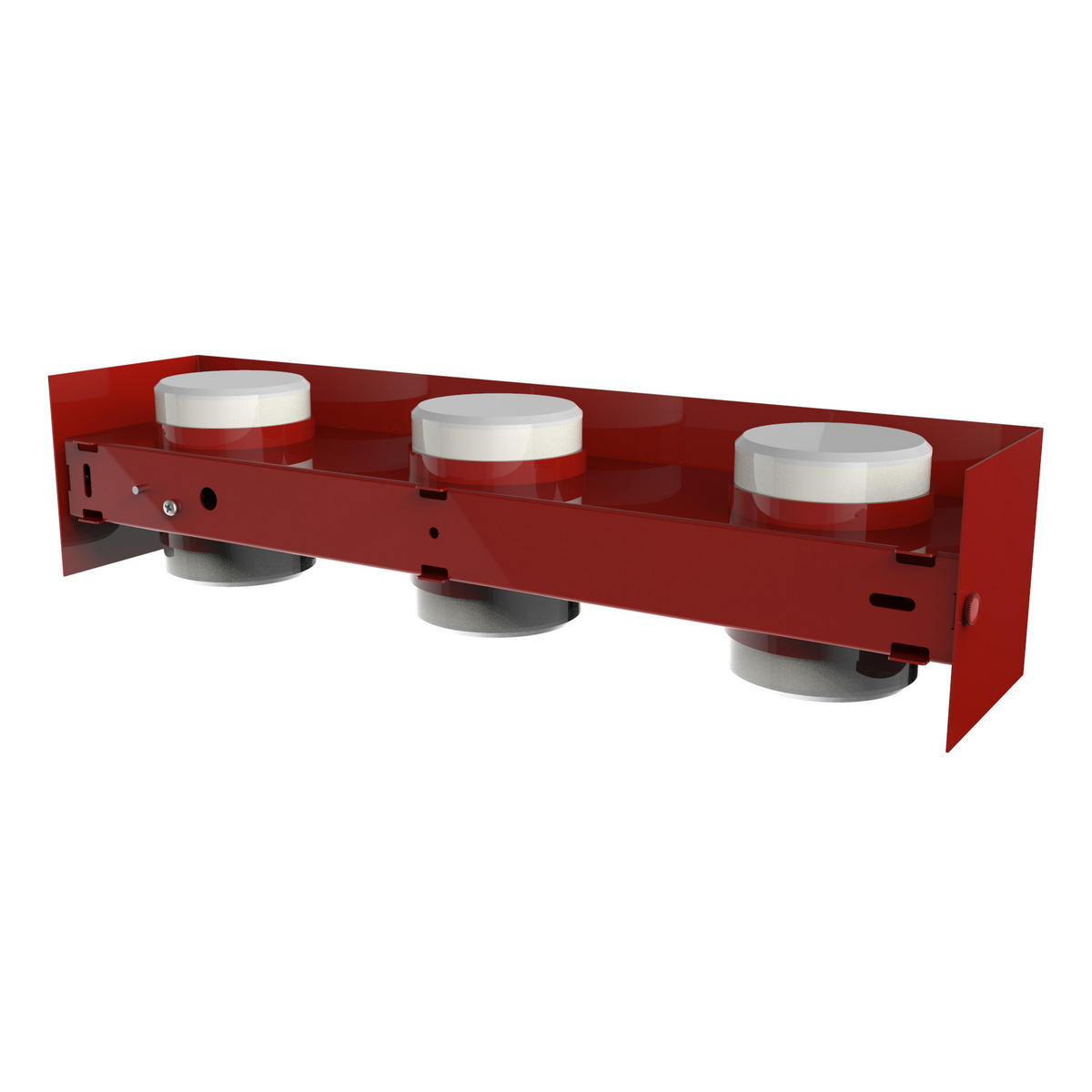 WANDLEUCHTE - Rot, Metall (45/10/10cm) - Lumicom