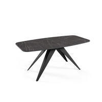 ESSTISCH Ferro Pietra Grigia Schwarz / Schwarz 160/200 / 80 / 76cm - Schieferfarben/Schwarz, Holz/Holzwerkstoff (160/80/76cm) - Feldmann-Wohnen