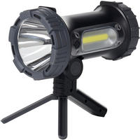 LED-AKKU-HANDSTRAHLER Northpoint 10W Taschenlampe Baustrahler 4400mAh Powerbank Standfuß IP54 - Schwarz, Kunststoff (16.2/4.7/11.6cm) - Northpoint