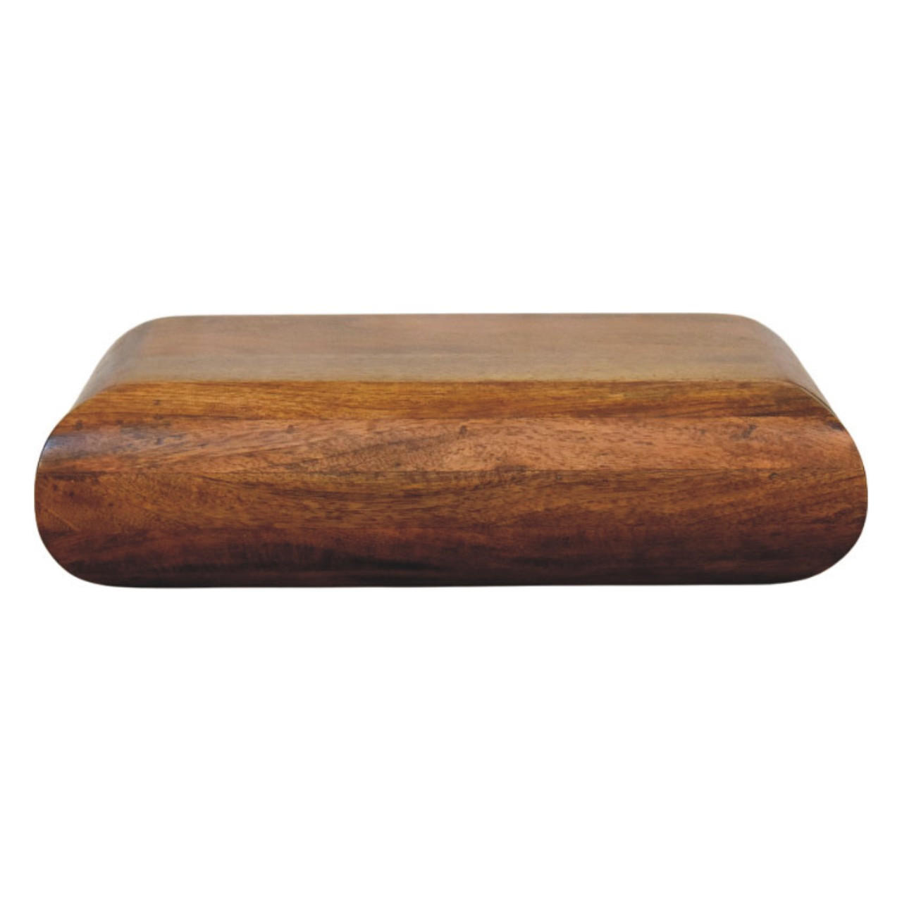 NACHTTISCH aus massivem Mangoholz, Amber-Eichen-Finish, 1 Schublade, braun. - Braun, Holz (45/12/32cm) - Artisan Furniture