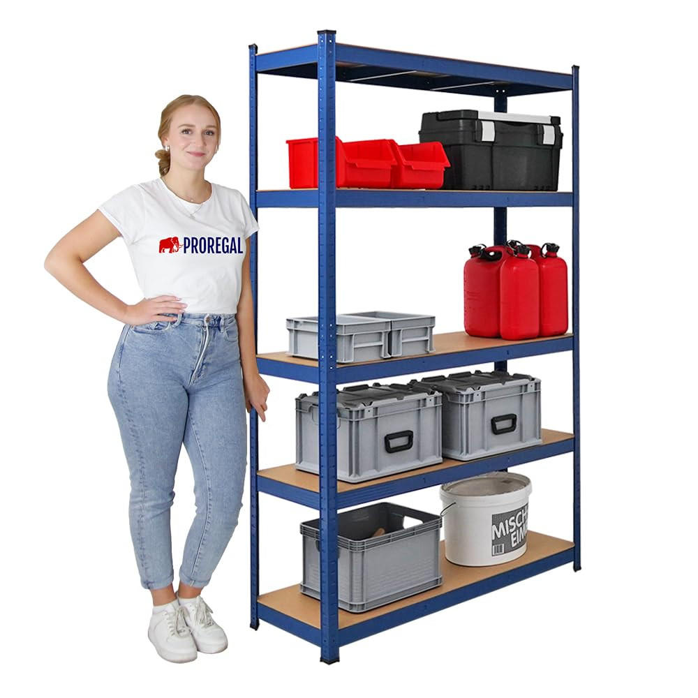 SCHWERLASTREGAL Ragnar 180x120x40 cm Fachlast 175 kg Blau - Blau, Metall (120/180/40cm) - PROREGAL