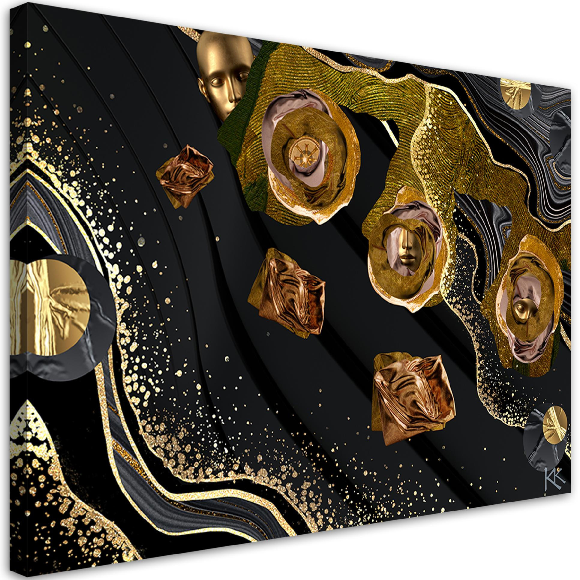 Feeby Wandbild Gold 60x40 cm