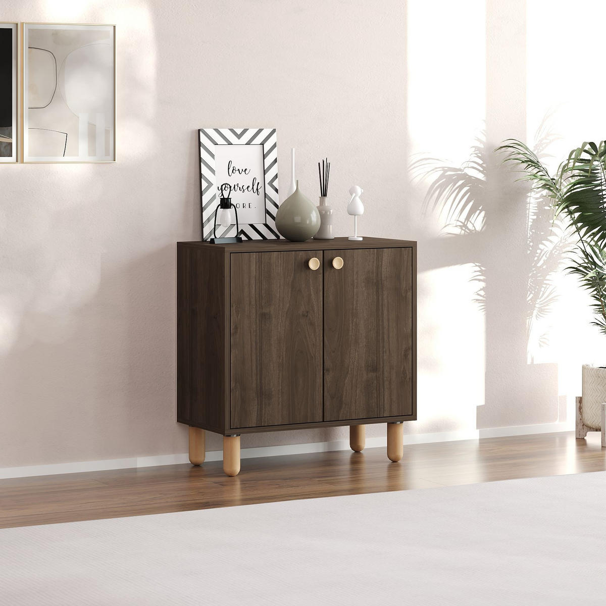 BUFFETSCHRANK lina Braun - Braun, Holz (36/73/72cm) - Habitat Garten