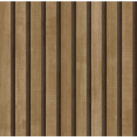 TAPETE 3D Holzpaneele 53 cm x 10 m - Braun, Papier (53/1000cm) - Sanders & Sanders