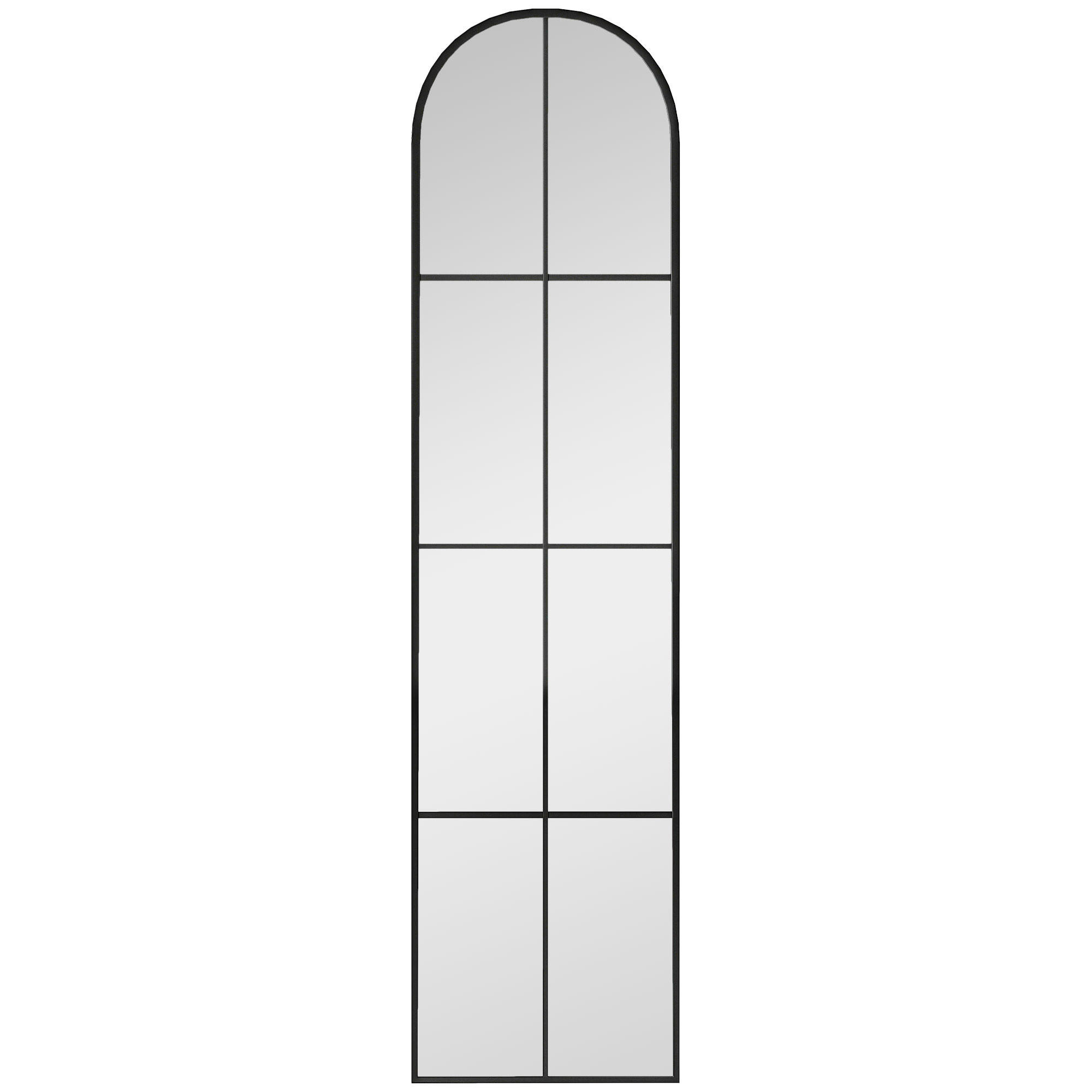 WANDSPIEGEL DE-17927 für Wandmontage & Aufstellen Schwarz - Schwarz, Metall (40/160/2.1cm) - ComfortXL