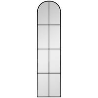 WANDSPIEGEL DE-17927 für Wandmontage & Aufstellen Schwarz - Schwarz, Metall (40/160/2.1cm) - ComfortXL