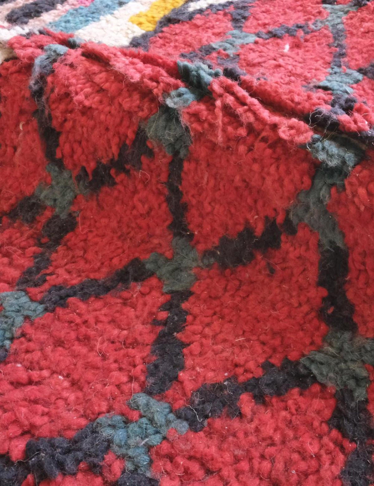 BERBERTEPPICH ethnisch schick aus Wolle 200x 300 cm - Rot, Naturmaterialien (200/300cm) - AFK Living