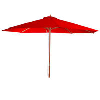 SONNENSCHIRM RUND Bordeaux - Bordeaux, Holz (350/350cm) - MCW