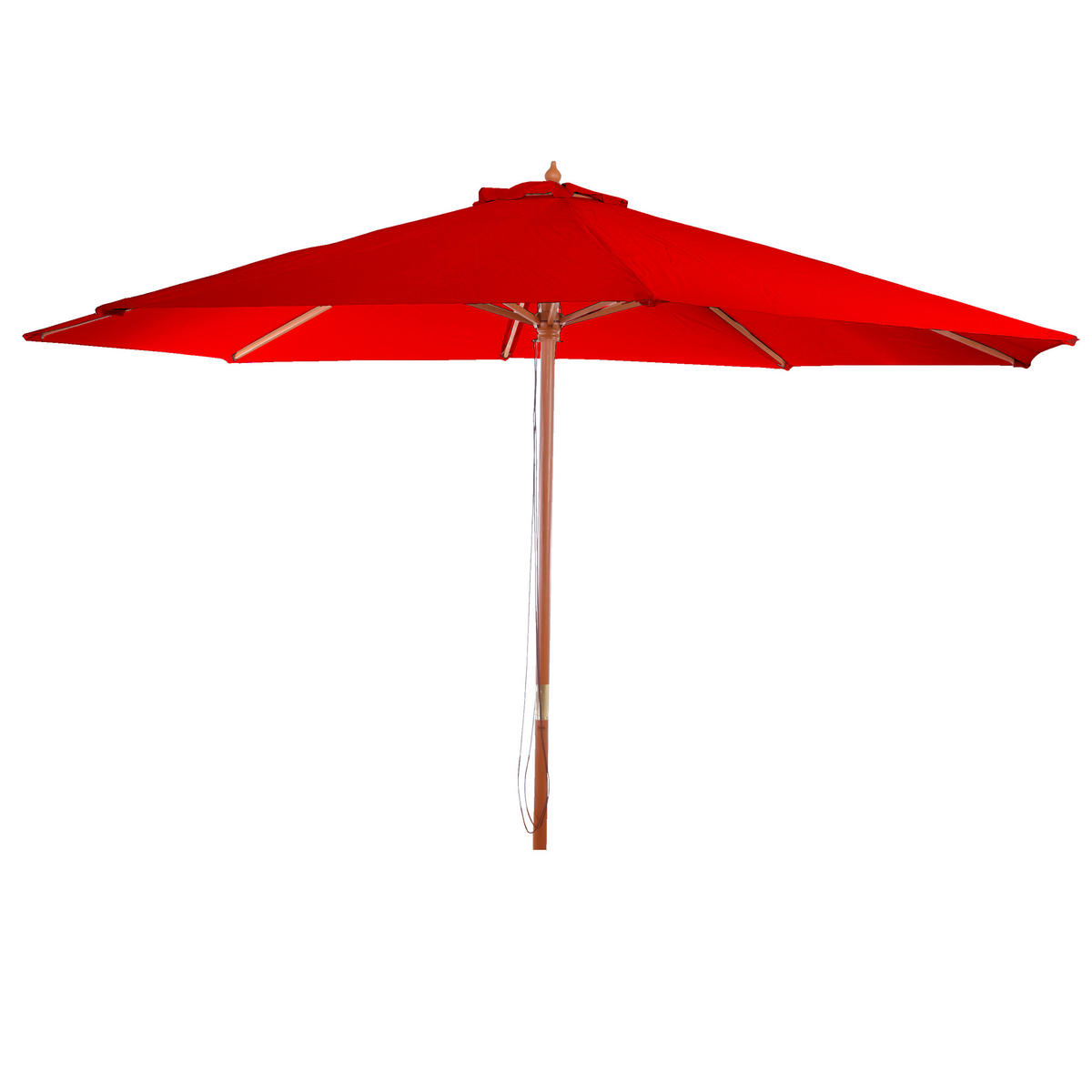 SONNENSCHIRM RUND Bordeaux - Bordeaux, Holz (350/350cm) - MCW