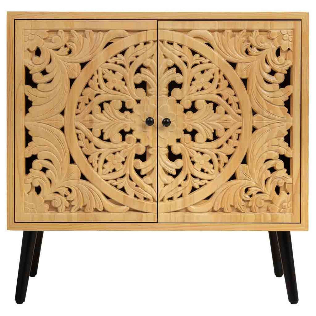 ANRICHTE aus Holz 80x37x101 Cm - Braun, Holz (80/101/37cm) - Wanderlust