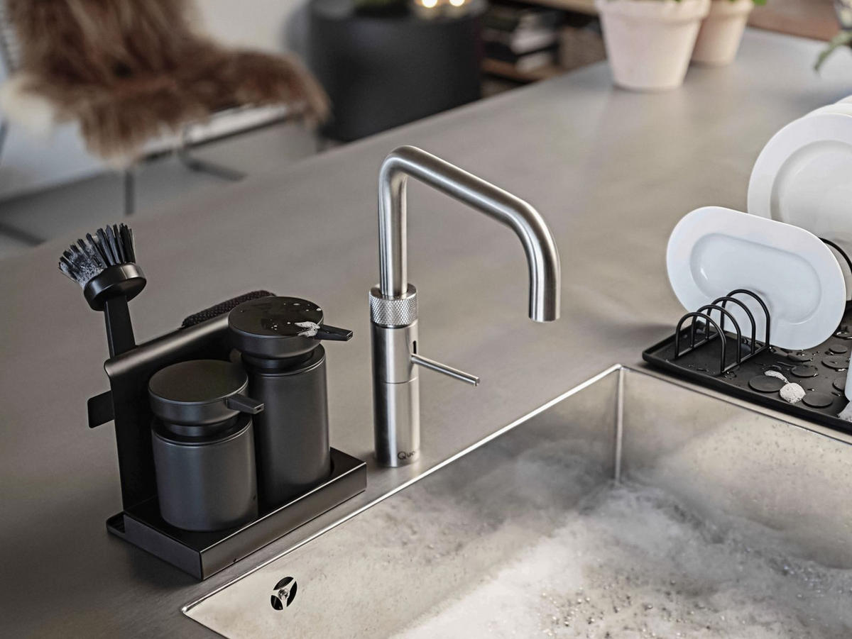 GESCHIRRSPÜLSET Diish schwarz (5-teilig) - Schwarz, Metall (12/26/18cm) - Zone Denmark