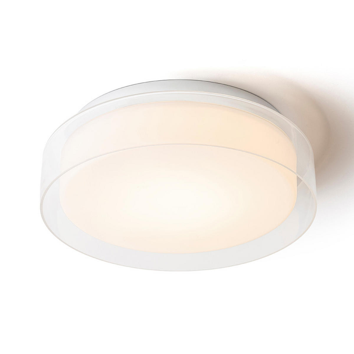 DECKENLEUCHTE VENICE LED 30 Klarglas 12 W IP44 - Transparent, Glas (30/30/95cm) - Rendl