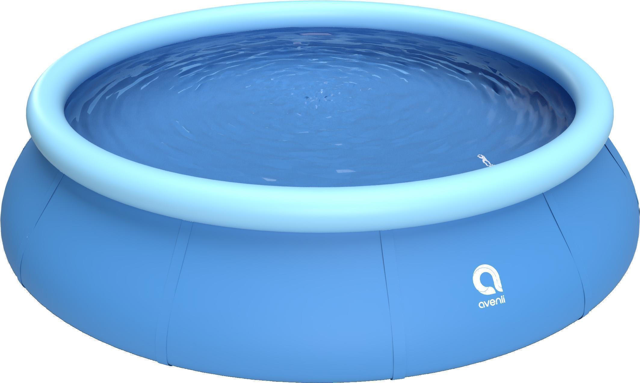 POOL Aufstellpool Ersatzpool Prompt Set rund 360 x 76 cm blau ohne Filterpumpe - Blau, Kunststoff (360/76/360cm) - Avenli