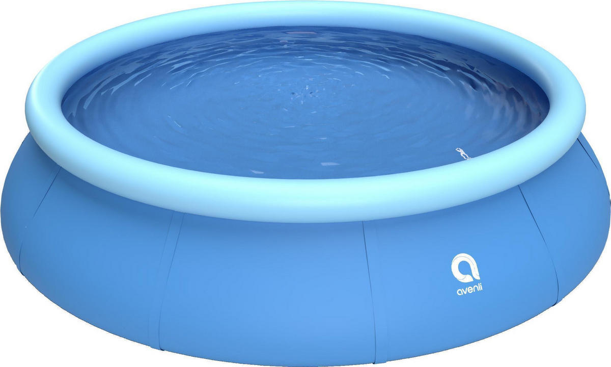 POOL Aufstellpool Ersatzpool Prompt Set rund 360 x 76 cm blau ohne Filterpumpe - Blau, Kunststoff (360/76/360cm) - Avenli