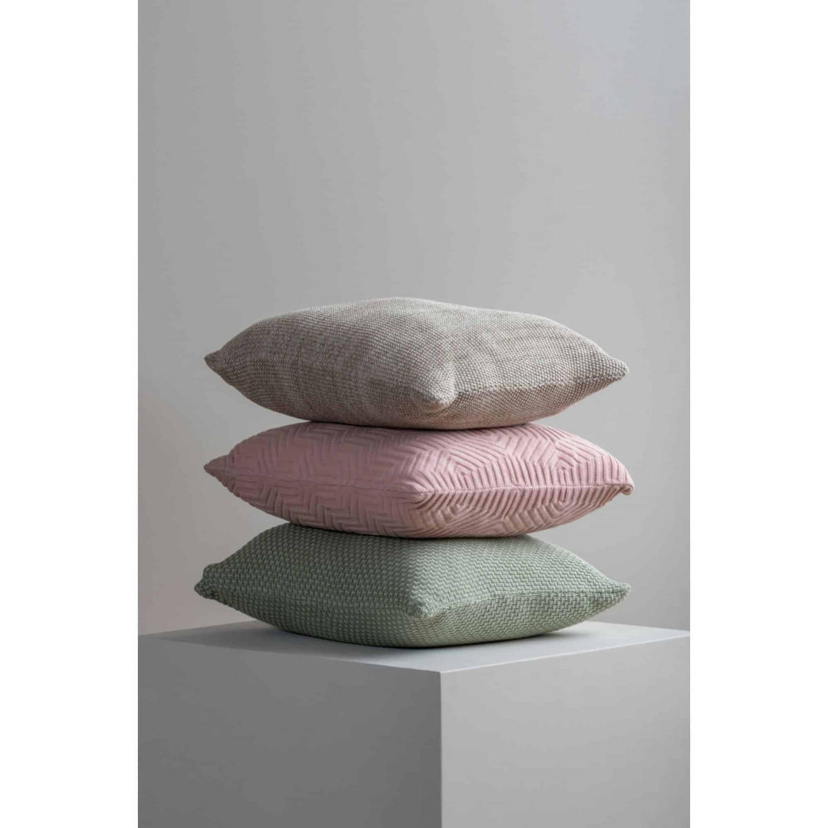 KISSEN Honeycomb Rosa 45/45/15 cm - Pink, Textil (45/45cm) - Present Time