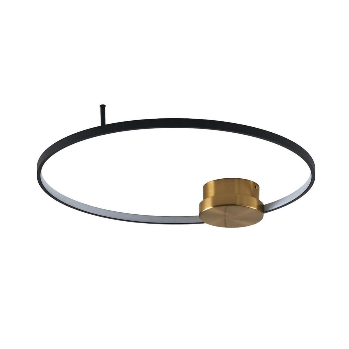 DECKENLEUCHTE Alisa, Schwarz und gold, 67cm, Dimmbar - Goldfarben, Metall (67/60/6cm) - KOSILUM