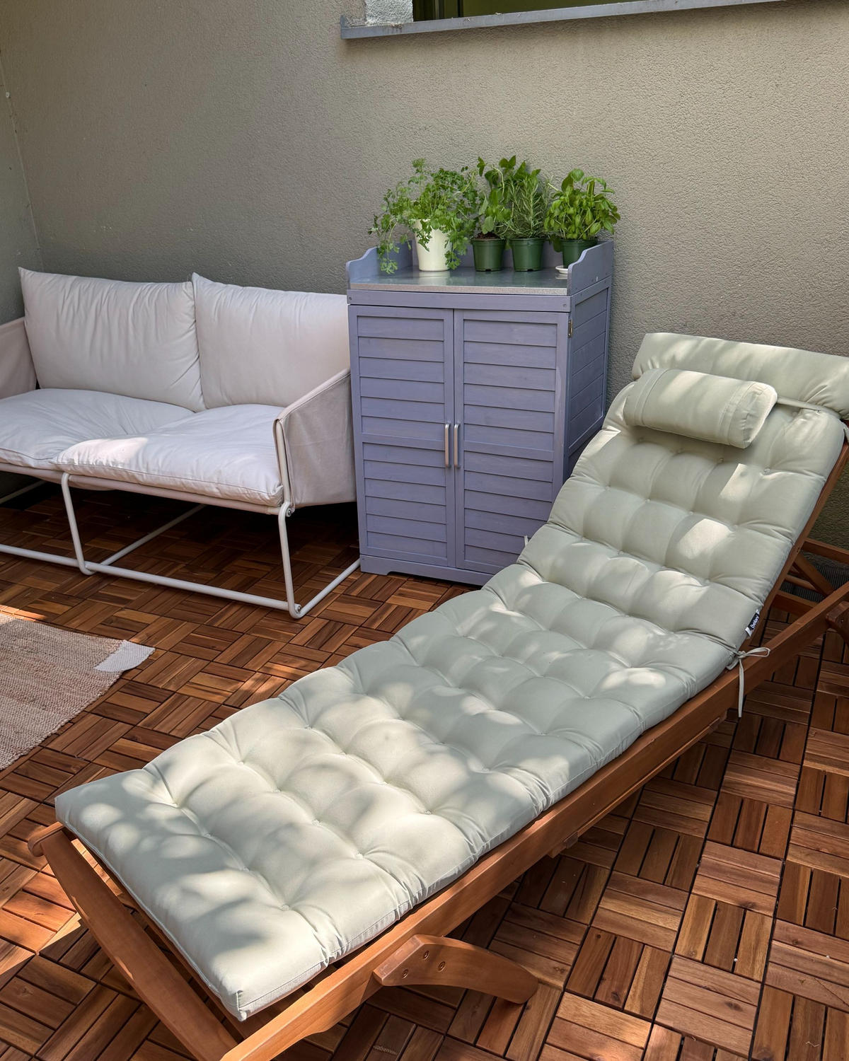 PFLANZTISCH 67/100 cm Tannenholz Grau Tereville - Dunkelgrau/Weiß, Holz - Beliani