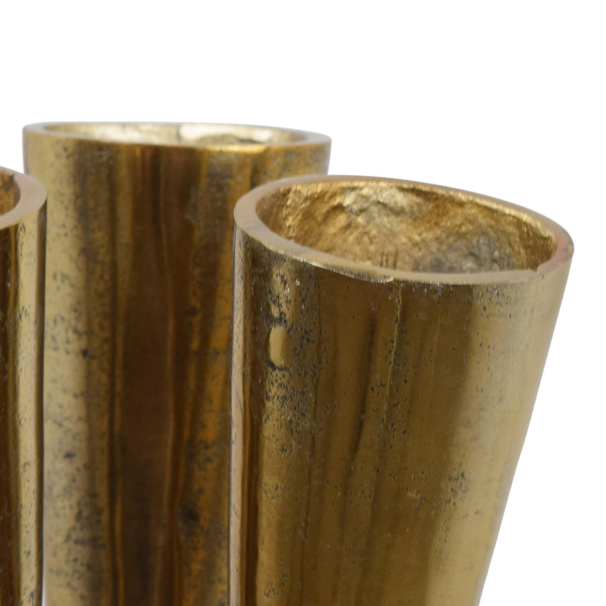 VASE Tira Schwarz - Schwarz, Metall (46cm) - LOFT42