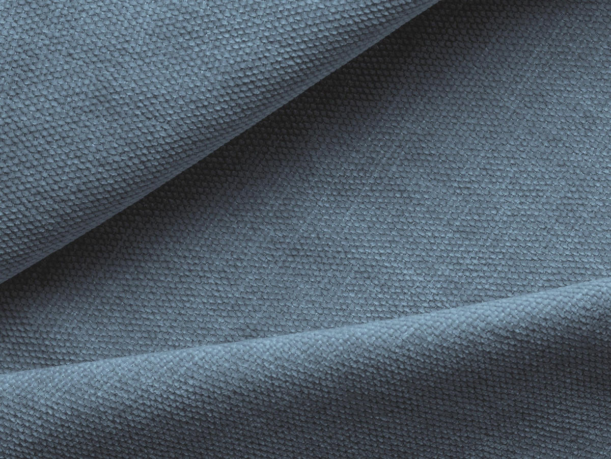 SCHLAFSESSEL Chenille Stoff Blau - Pastellblau/Schwarz, Holzwerkstoff/Kunststoff (157/81/113cm) - Makamii