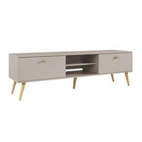 TV-SCHRANK Kaschmir Boho Mit Holzbeinen - Beige, Holzwerkstoff (170/50/41cm) - Sepro Meble