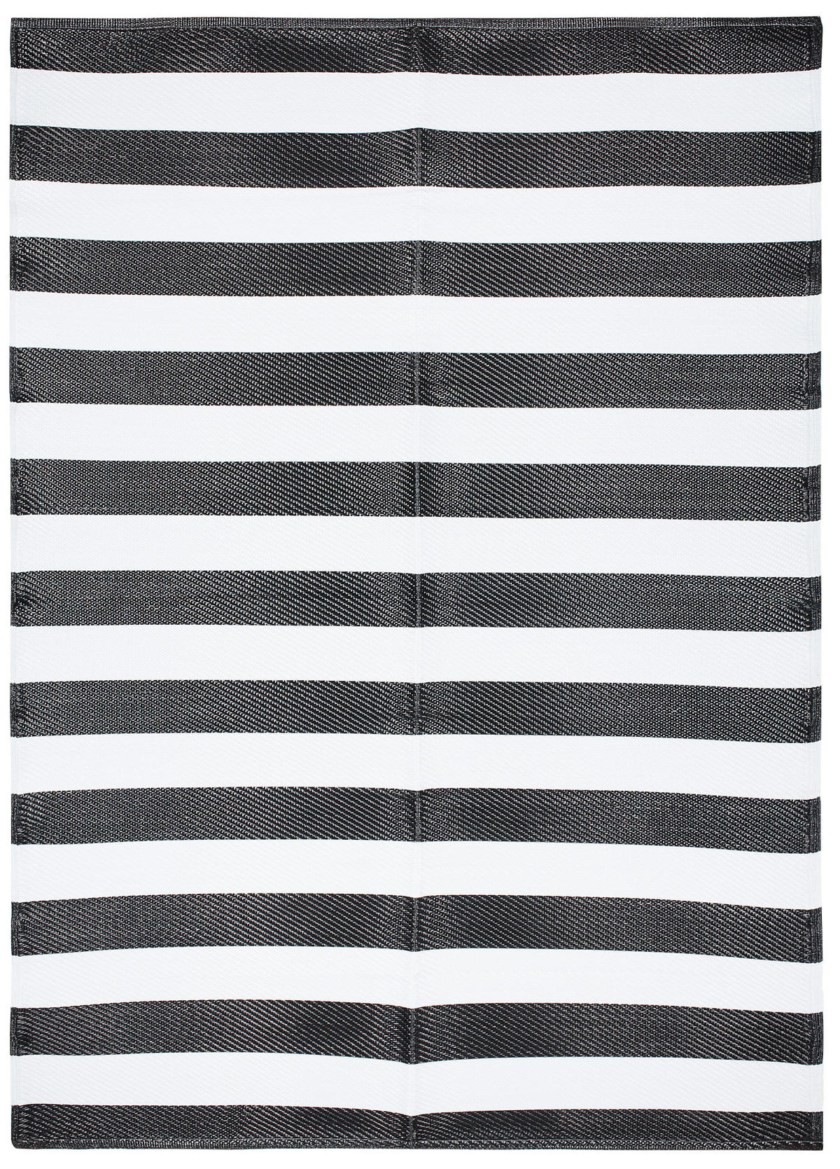 TEPPICH IBIZA Schwarz 90/150 cm - Schwarz, Kunststoff (90/150cm) - Tapiso