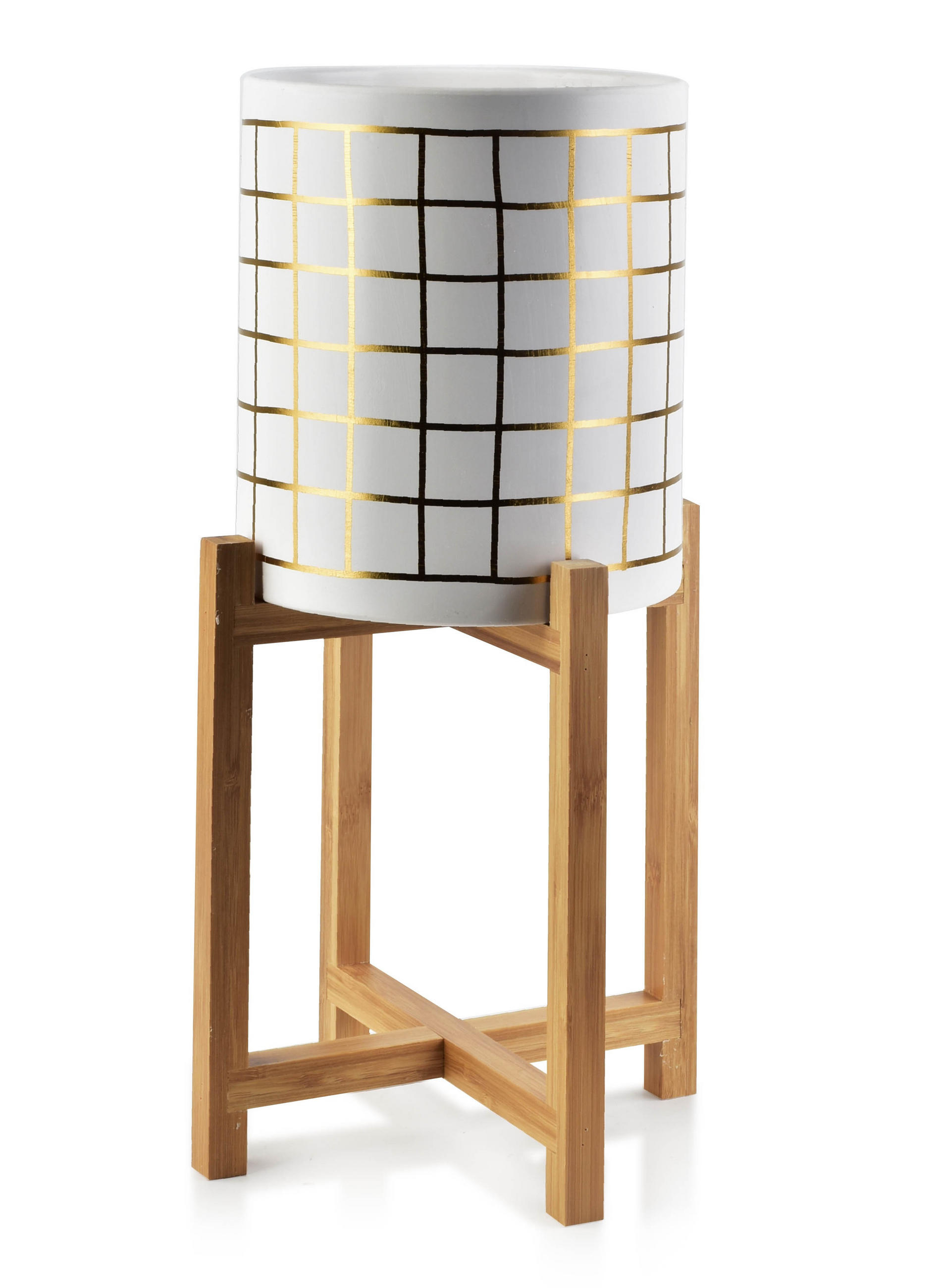 BLUMENTOPF Ava Weiß 20/20/23 cm Keramik - Weiß, Keramik (20/23cm) - Mondex