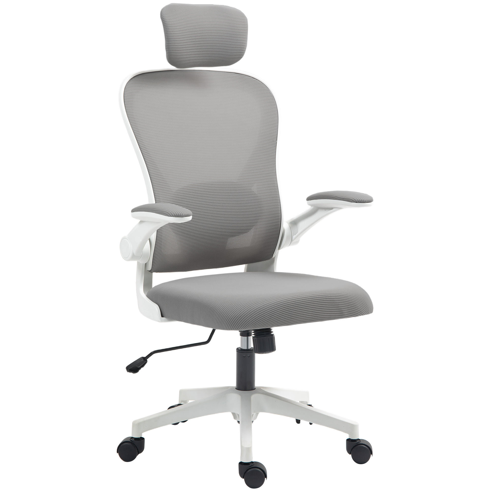 BÜROSTUHL Grau 64/63/115-125 cm - Grau, Textil (64/125/63cm) - PANGIVO