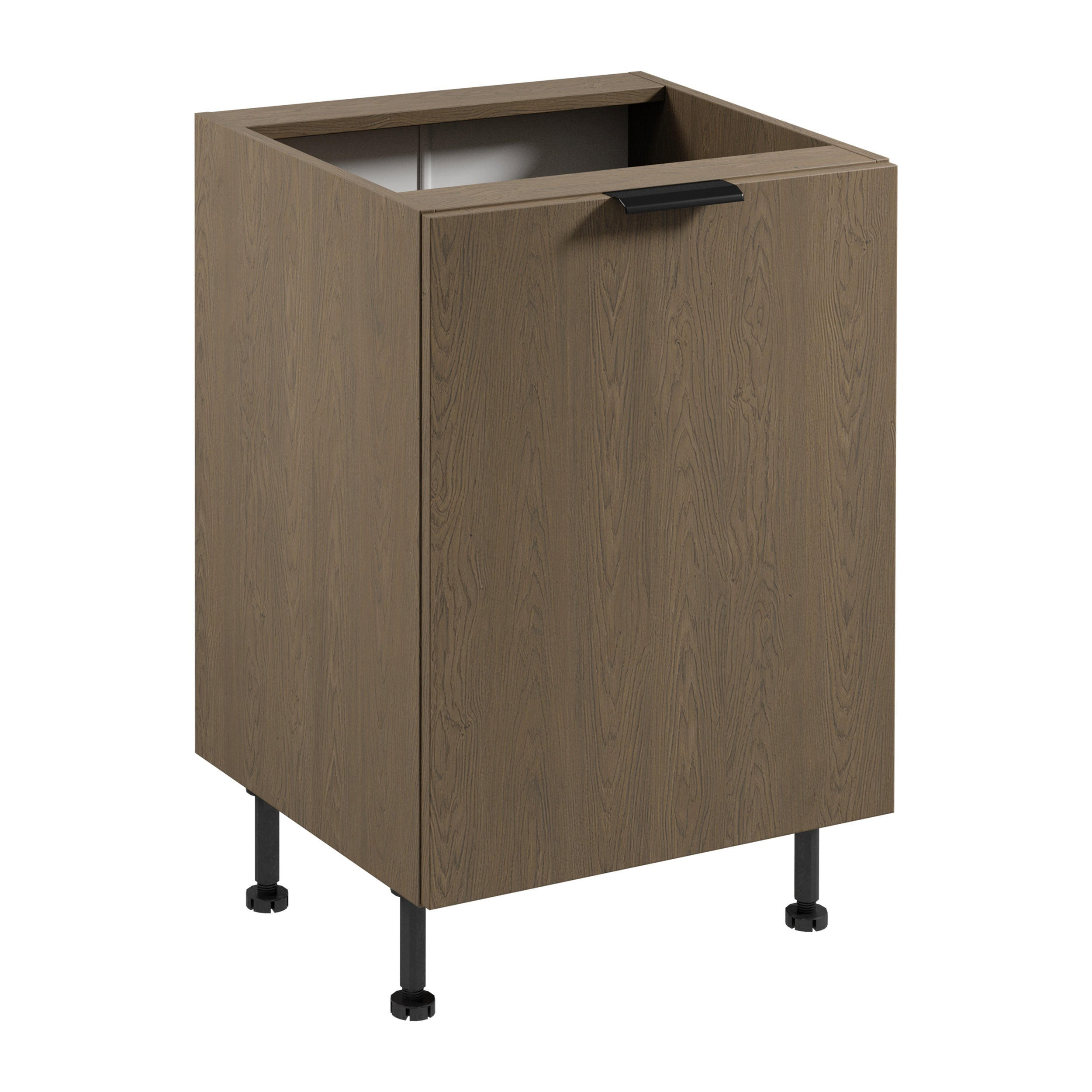 UNTERSCHRANK D60 P/L – Sorento Dunkle Eiche – Dunkle Eiche - Dunkelbraun, Holzwerkstoff (60/87/52cm) - ROYAL24_MARKT