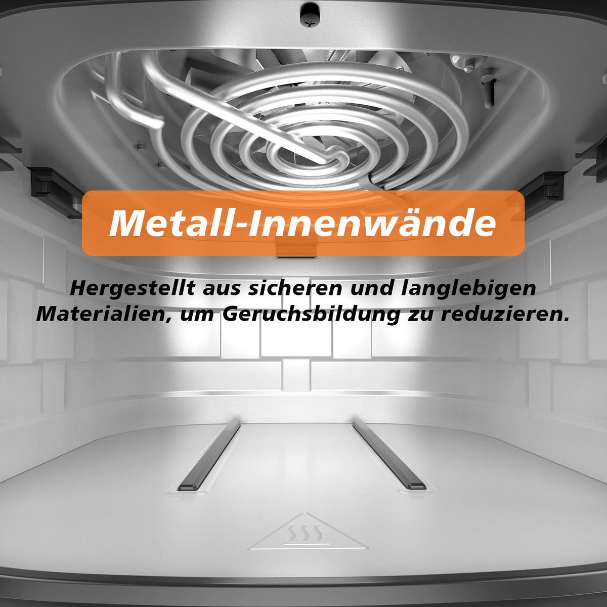 HEISSLUFTFRITTEUSE 6L - Schwarz, Metall (29/25/27cm) - Aimax