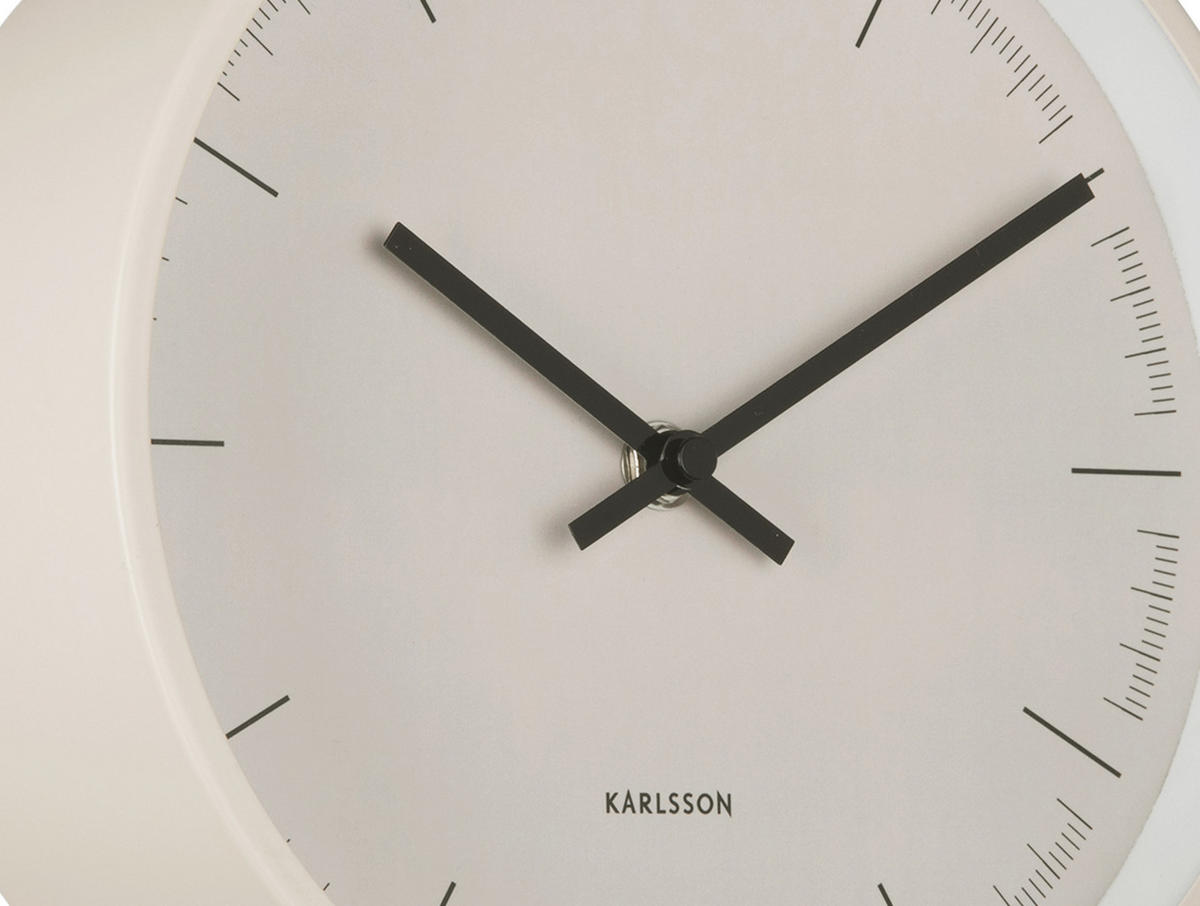 WANDUHR Odense Deep - Grau - Grau, Metall (21.5/21.5/8.2cm) - Karlsson