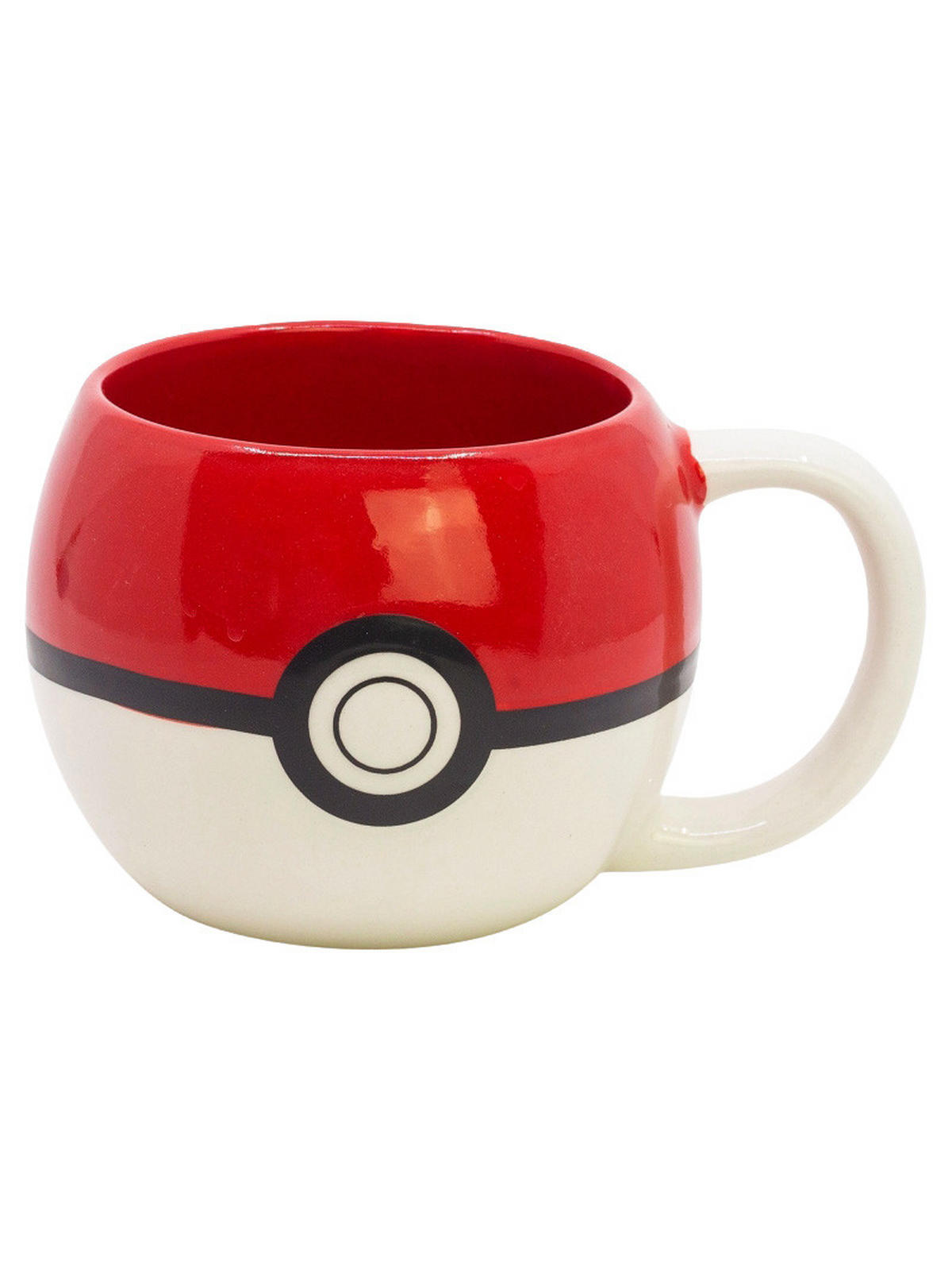 BECHER Pokemon 3D Pokeball Weiß/rot 430 ml - Multicolor, Keramik (0.43L) - United Labels