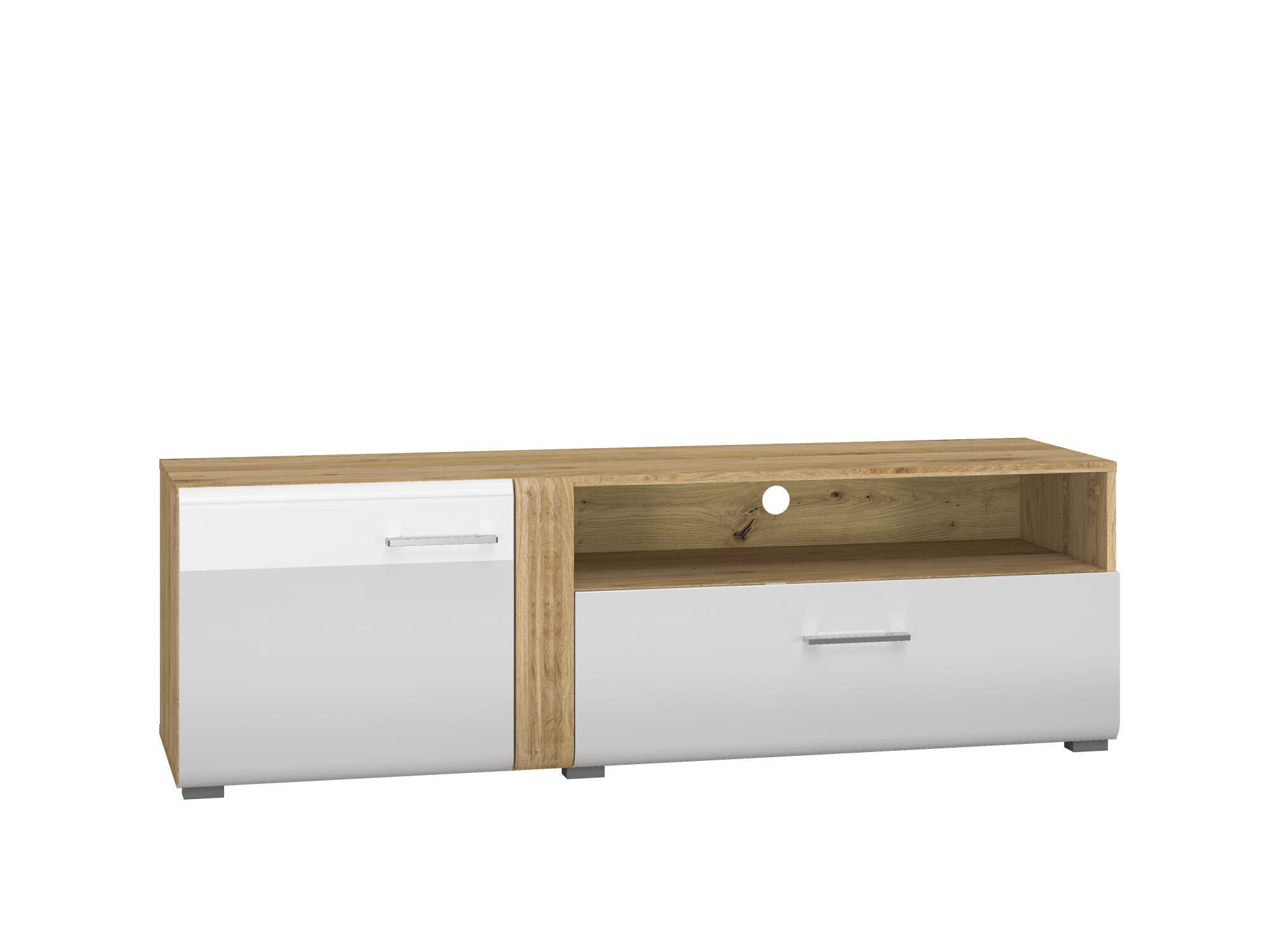 TV-LOWBOARD ADAGIO Weiß 150x42x47 cm - Weiß, Holzwerkstoff (150/47/42cm) - FURNLUX