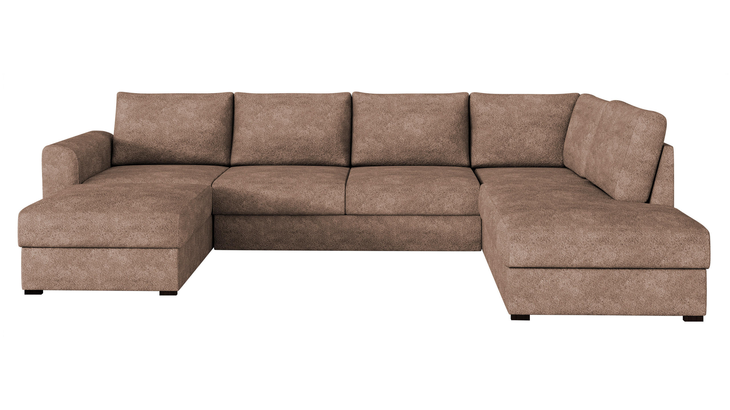Mirjan24 Wohnlandschaft Hellbraun 188x85x305 cm